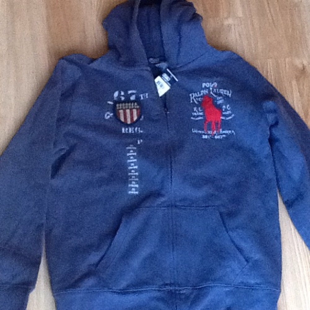 Polo zip up hoodie